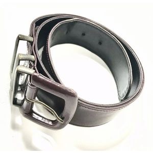 Mondi Vintage 80’s Leather Belt M/L Burgundy